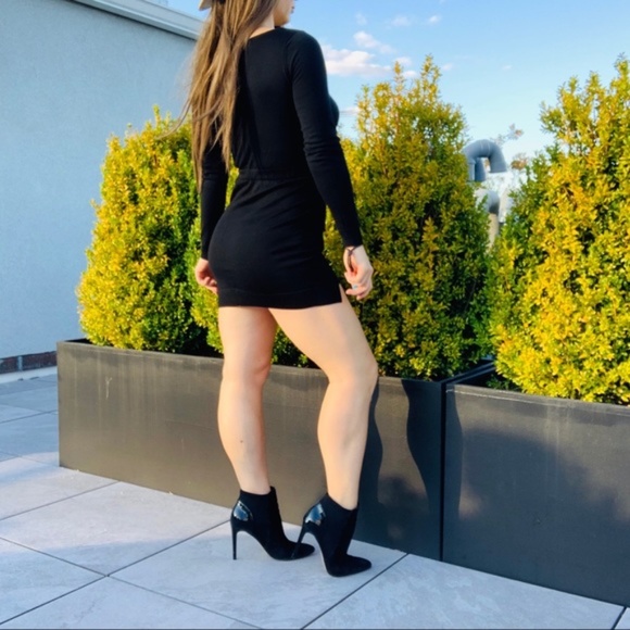 COS Wool Black Little Slim Skinny Bodycon Dress - Picture 15 of 16